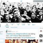 Screen grab of zach efron's twitter page to show twitter's new updates.