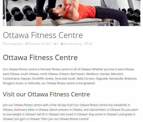 Ottawa Fitness Centre