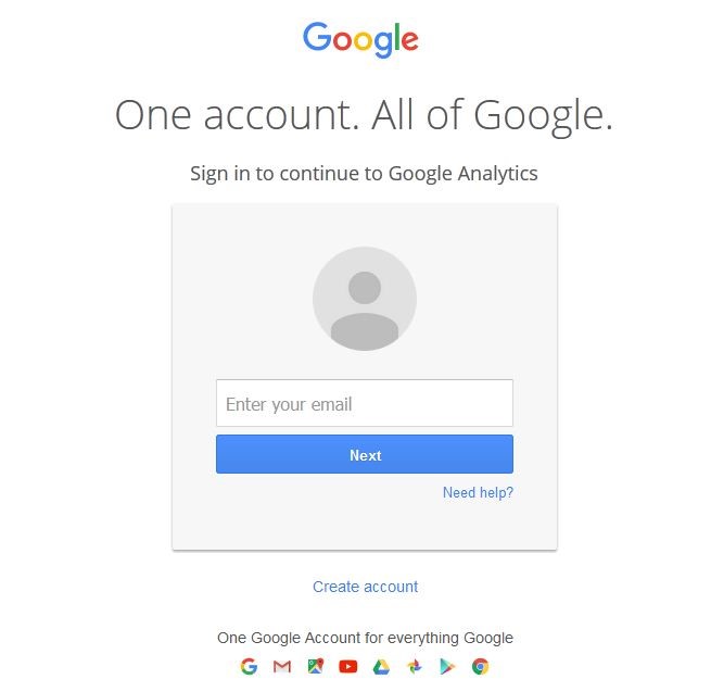 Email Password Google Analytics