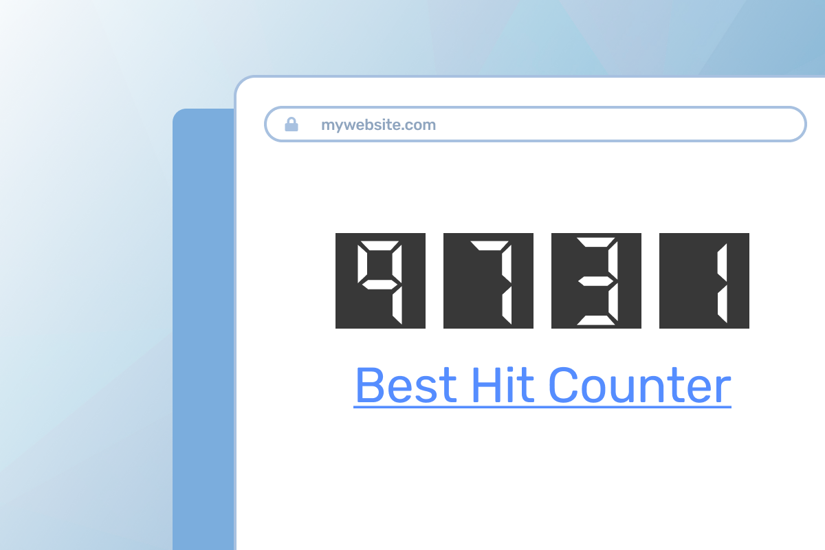 Graphic of the corner of a computer monitor that has a Google Penalized Widget on it of the Best Hit Counter and the number 9731.