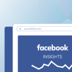 Graphic of the corner of a computer monitor that has Facebook insights written on the page.