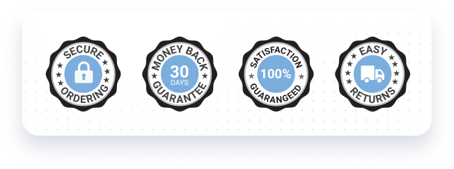Example of trust factors / trust badges on a website