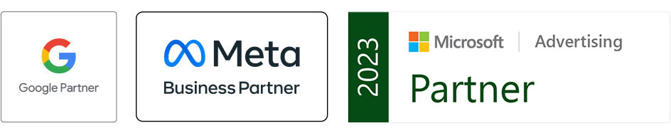 Google Meta & Microsoft Partner badges