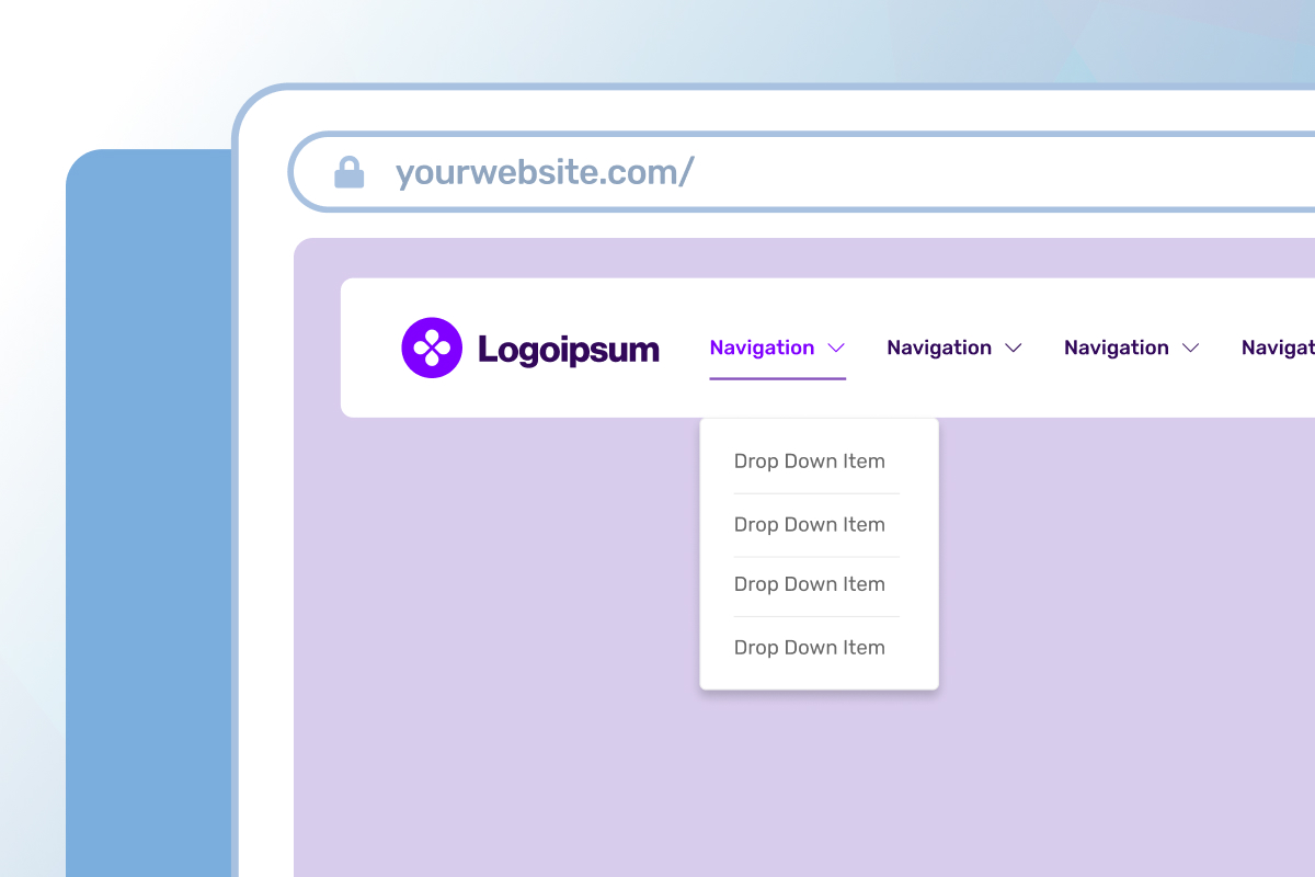 image on standard seoplus+ background representing a website menu