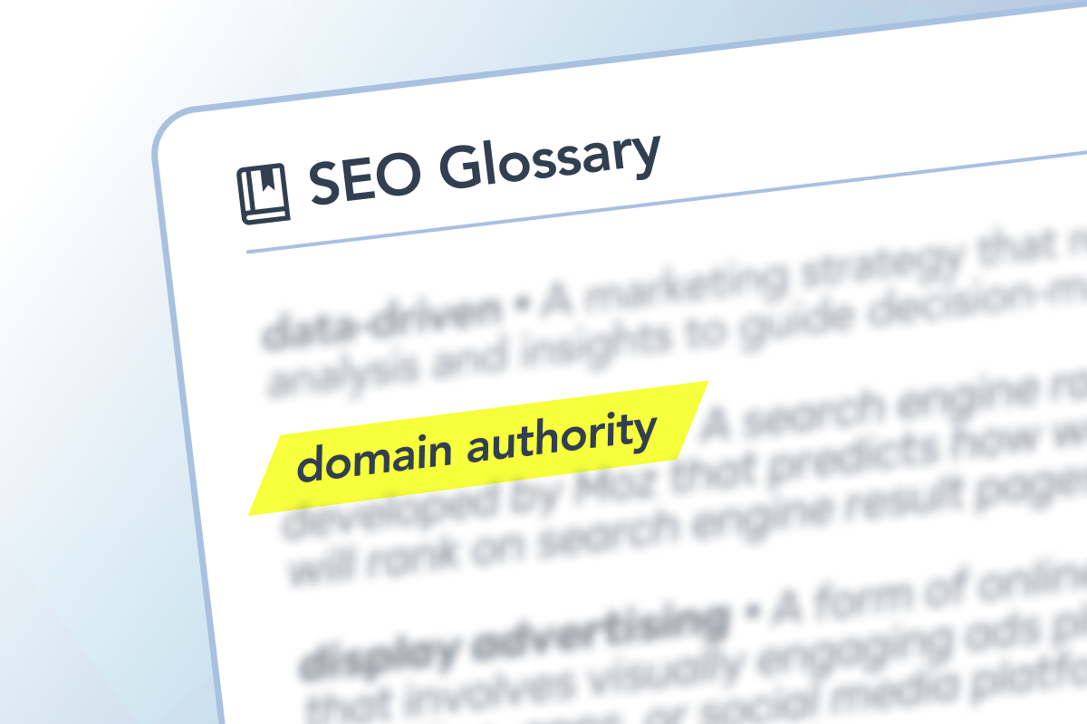 SEO Glossary: domain authority