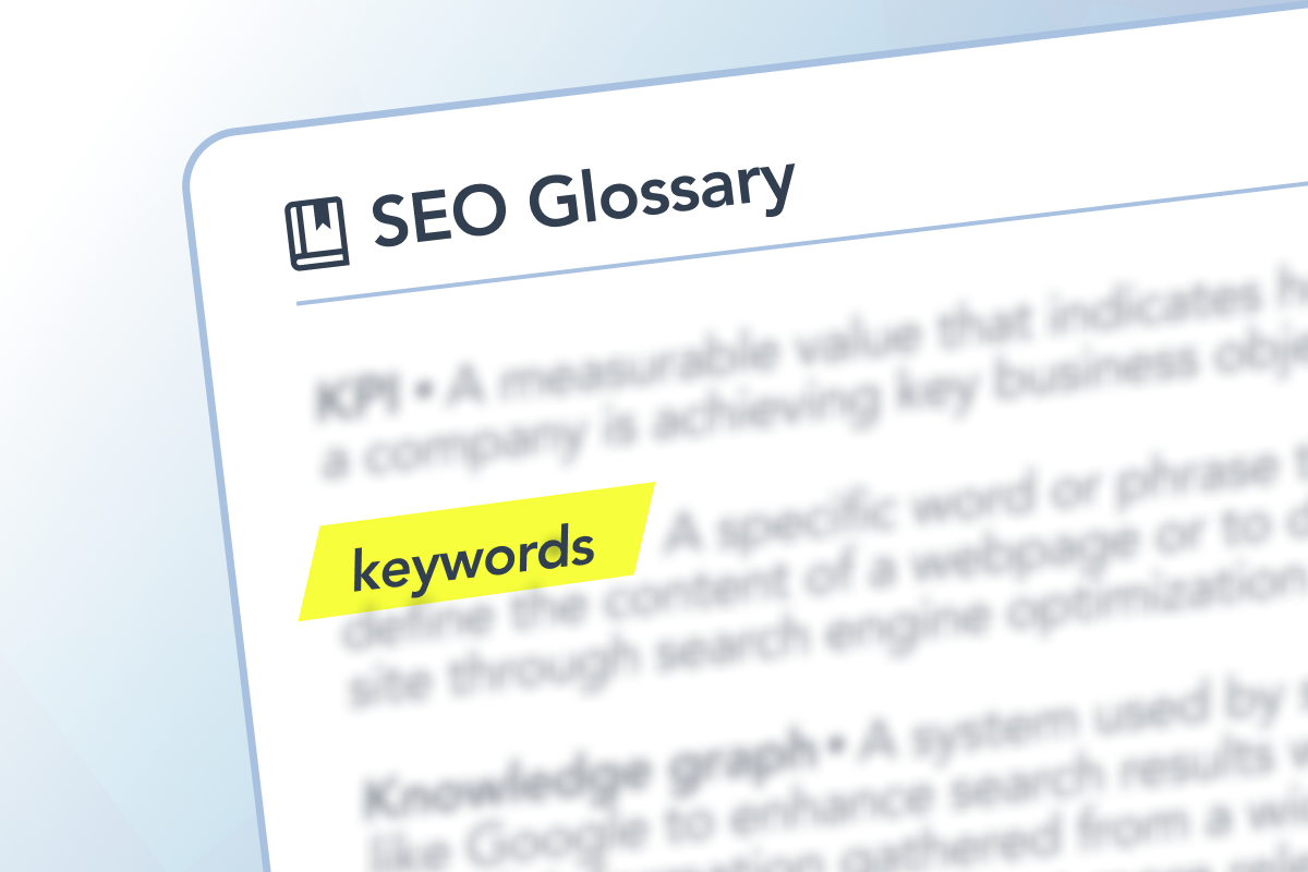 SEO Glossary: keywords