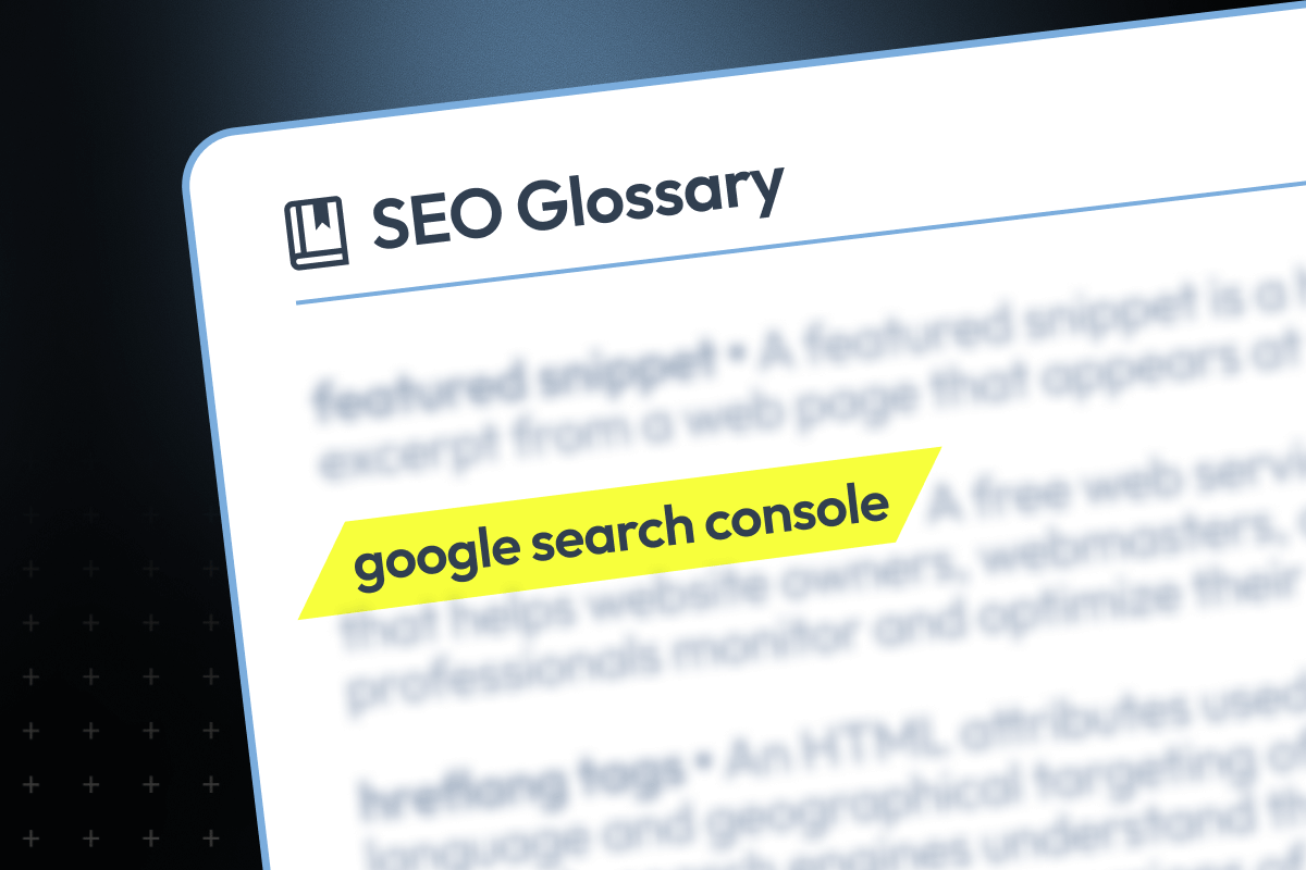 google search console