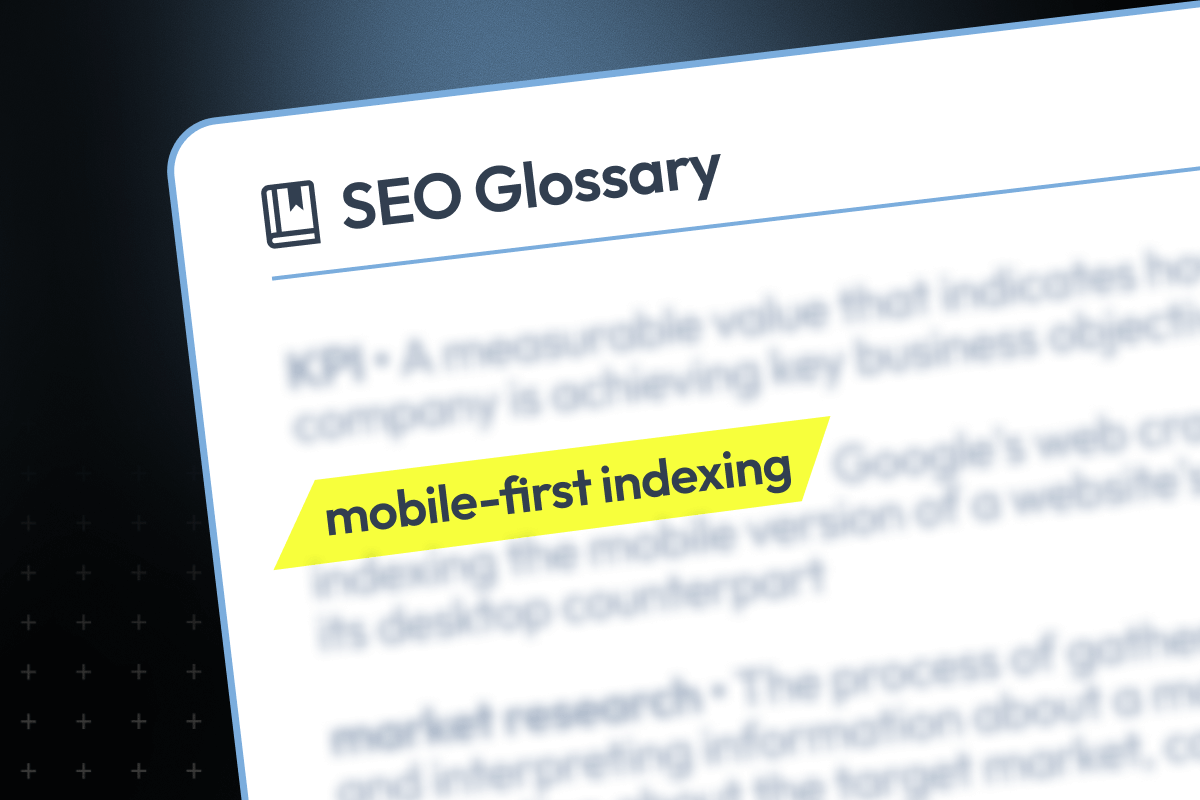 mobile first indexing
