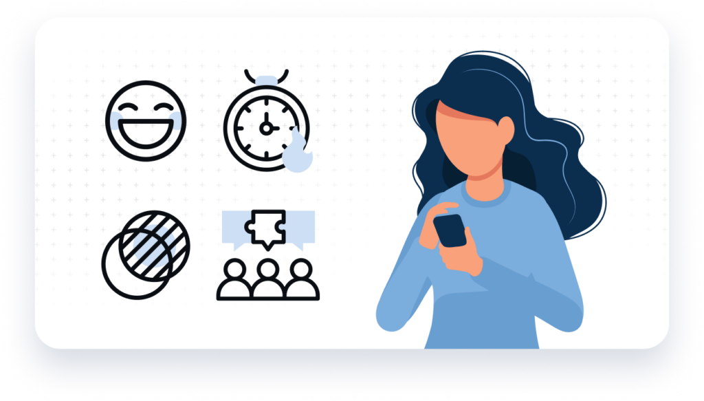 Example of icons and illustrations