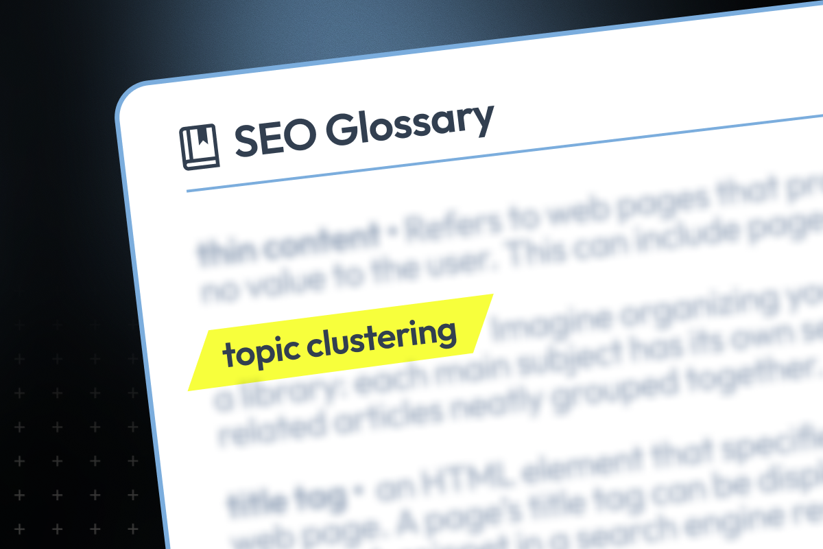 seo-glossary-topic-clustering