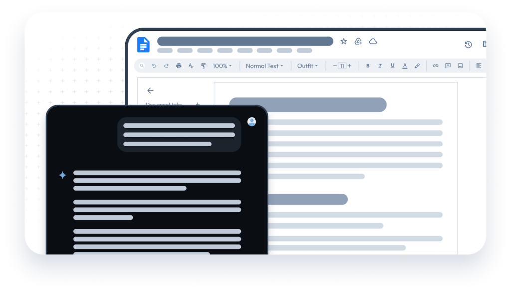 screen and text content