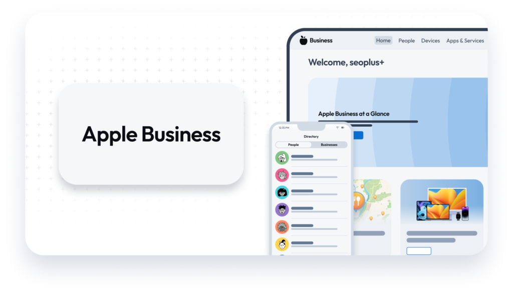 Apple Business Graphic