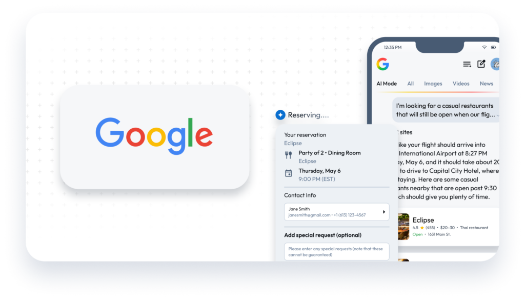 Google logo and settings Graphic