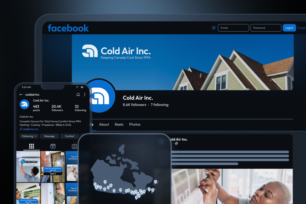 Social media profile for Cold Air Inc.