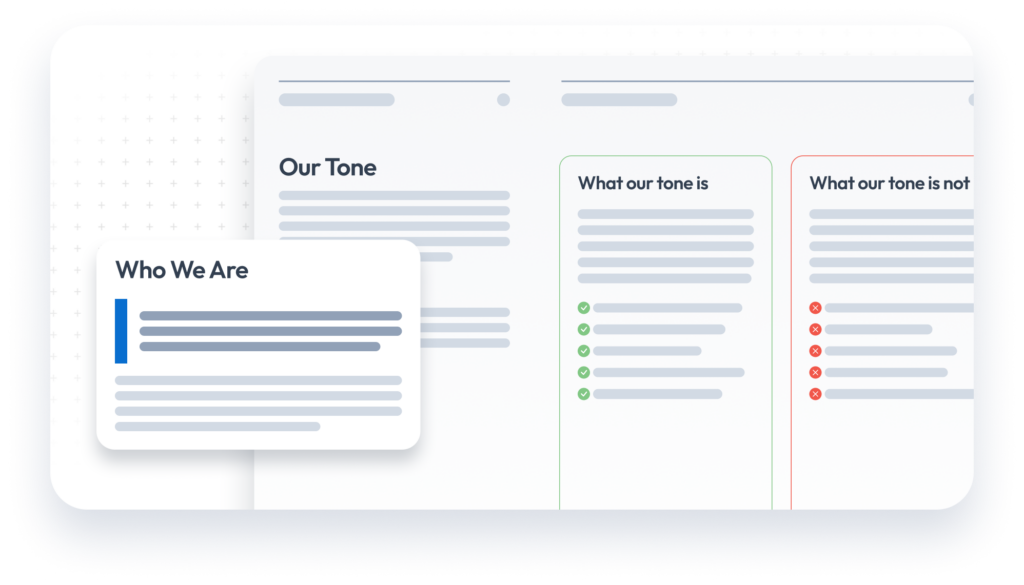 Why a Strong Brand Guide Is the Secret Sauce Behind Memorable Brands 3 | Award-Winning Digital Marketing Agency Website layout with tone guidelines