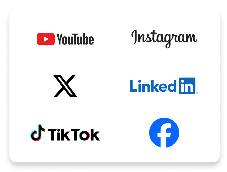 social media logos