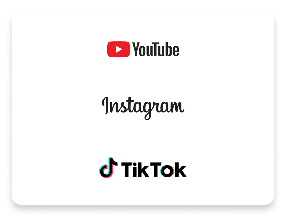 some video social platform logos